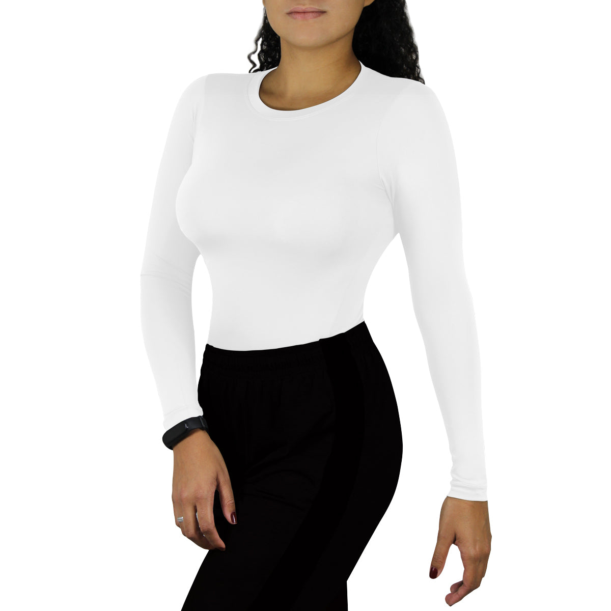 Camisa Térmica e Compressão Finta Manga Longa Feminina UV 50+