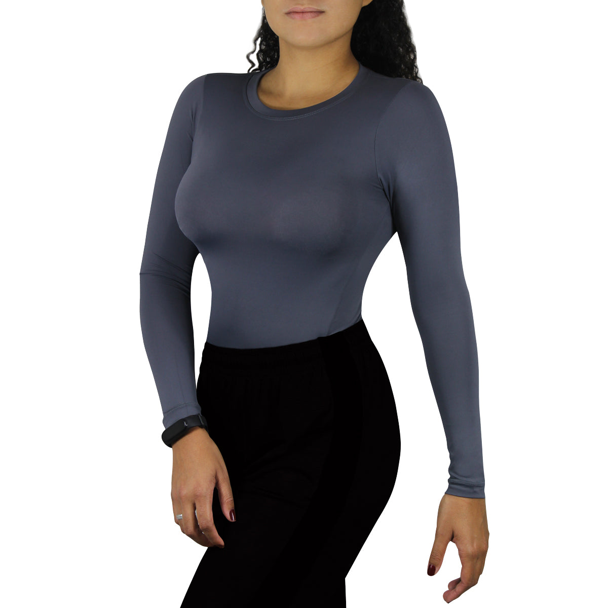 Camisa Térmica e Compressão Finta Manga Longa Feminina UV 50+