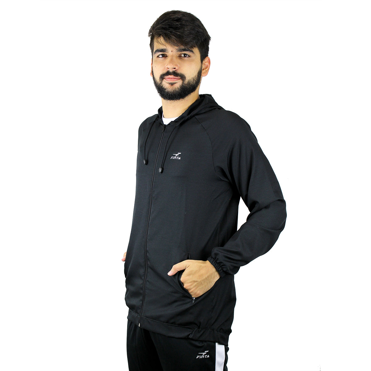 Jaqueta corta Vento com Capuz Finta Runner