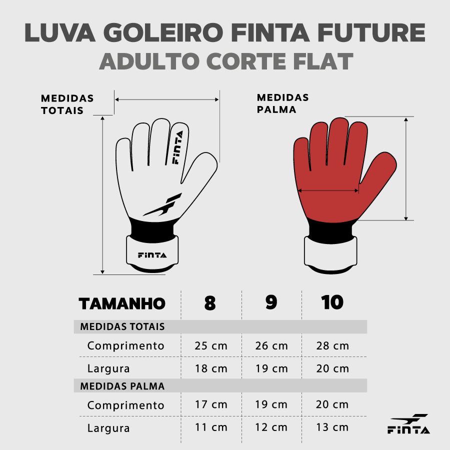 Luva de Goleiro Profissional Finta Future 2