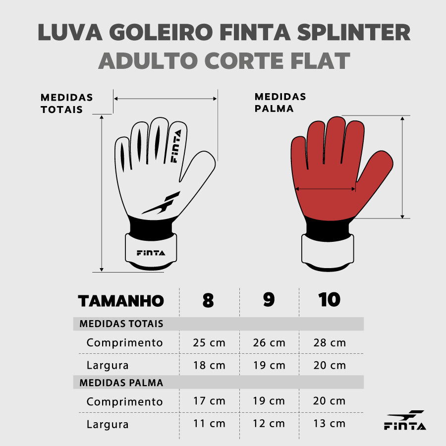 Luva de Goleiro Profissional Finta Splinter