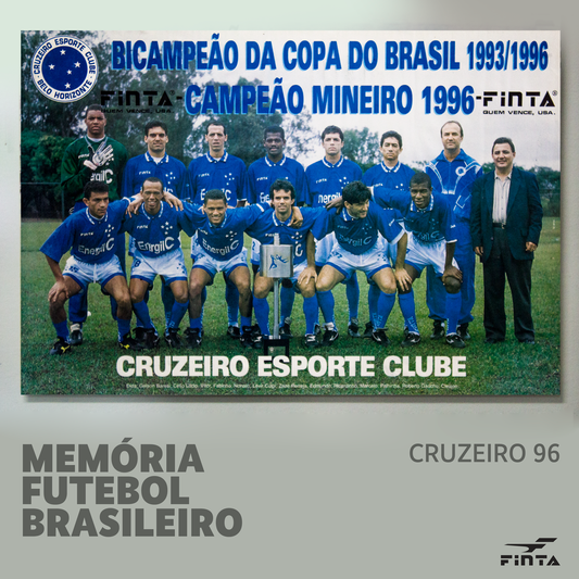 Em 1996 o Cruzeiro foi campeão Mineiro e da Copa do Brasil.