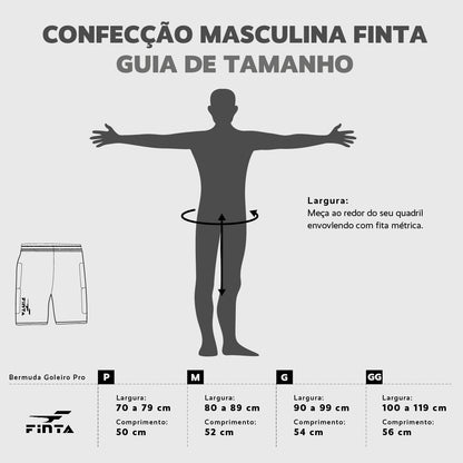 Bermuda de Goleiro com Acolchoamento Finta