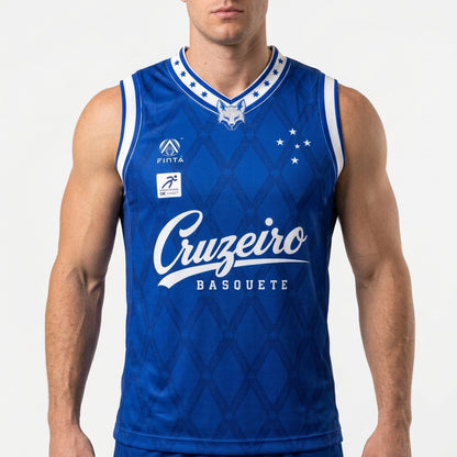 Camisa Jogo Azul Basquete Cruzeiro Finta