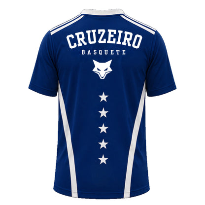Camisa Dia Dia Azul Basquete Cruzeiro Finta - PRÉ-VENDA