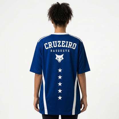 Camisa Dia Dia Azul Basquete Cruzeiro Finta - PRÉ-VENDA