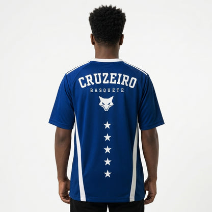 Camisa Dia Dia Azul Basquete Cruzeiro Finta - PRÉ-VENDA