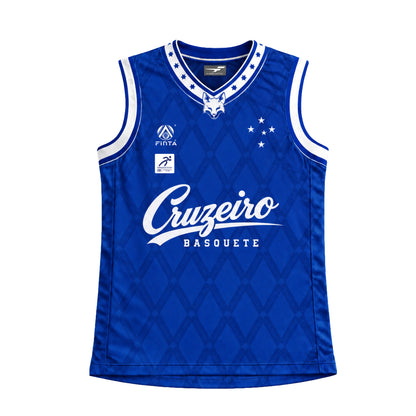 Camisa Jogo Azul Basquete Cruzeiro Finta