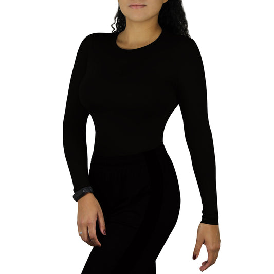 Camisa Térmica e Compressão Finta Manga Longa Feminina UV 50+