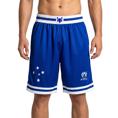 Short Jogo Basquete Azul Cruzeiro Finta - PRÉ VENDA