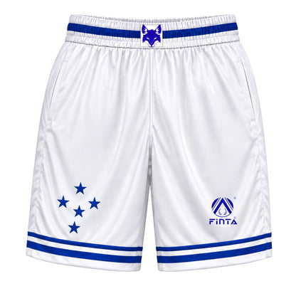 Short Jogo Basquete Branco Cruzeiro - PRÉ VENDA