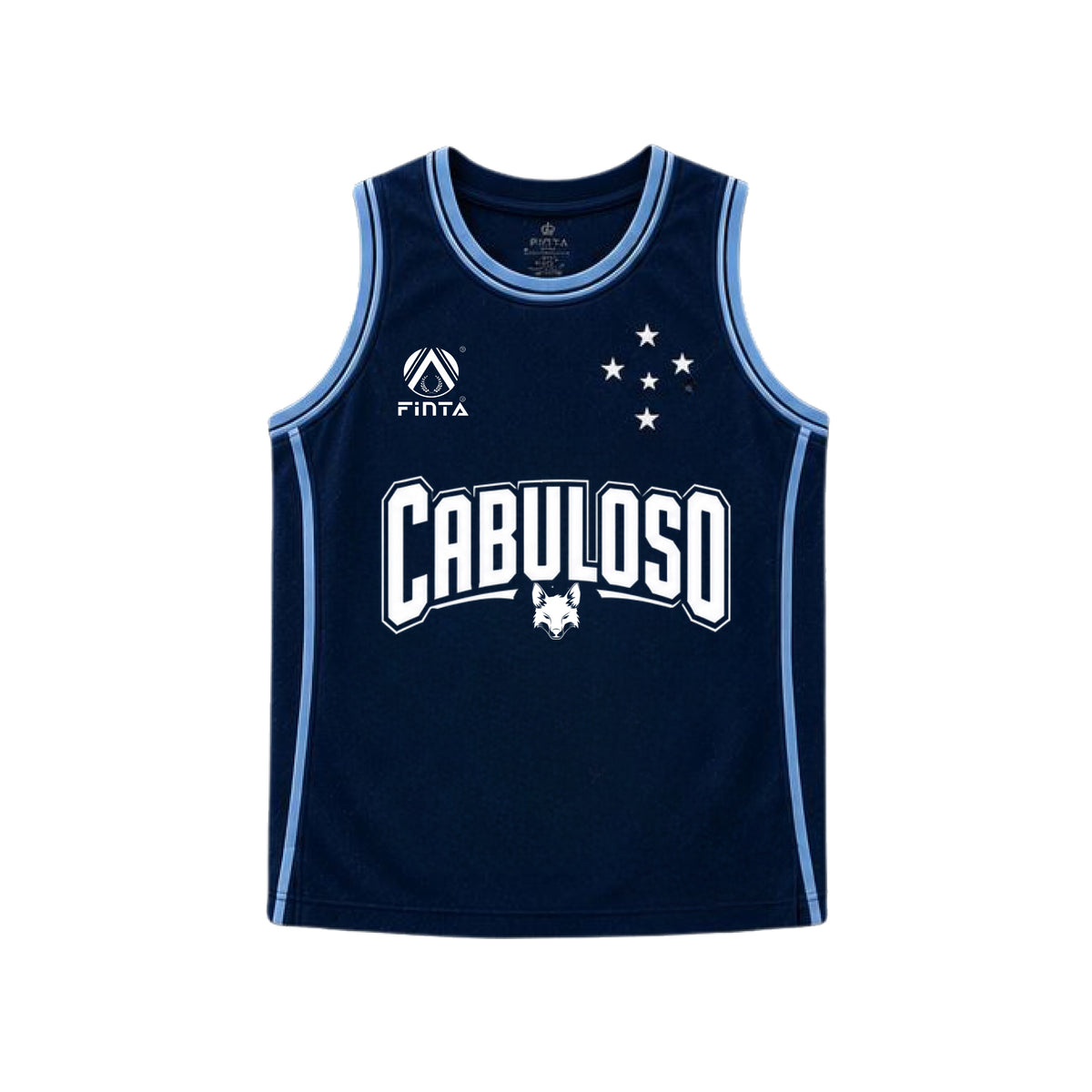 Regata Treino Basquete Azul Unissex Cruzeiro Finta - PRÉ VENDA