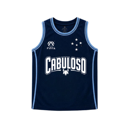 Regata Treino Basquete Azul Unissex Cruzeiro Finta - PRÉ VENDA